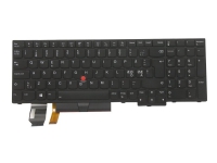 Lite-On - Erstatningstastatur for bærbar PC - med Trackpoint, UltraNav - bakbelysning - QWERTY - Nordisk - svart - for ThinkPad P15s Gen 1 P15s Gen 2 T15 Gen 1 T15 Gen 2