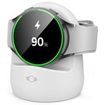 Ahastyle Samsung Galaxy Watch 3/4 Laddningsställ i silikon, vit