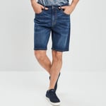 LH - bermuda regular en jean denim stone homme