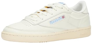 Reebok Mixte Club C Revenge Sneaker, Chalk/Chalk/HOOBLU, 34.5 EU
