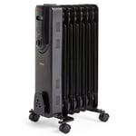 VonHaus Oil Filled Radiator 7 Fin, Oil Heater Portable Electric Free Standing