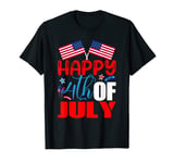 Happy 4th of July Independence Day USA American Flag T-Shirt