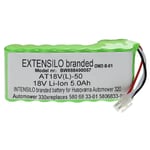 EXTENSILO Batterie compatible avec Husqvarna Automower 440 204681190, 450X 191409786, 450X 2018 robot tondeuse (5000mAh, 18V, Li-ion)