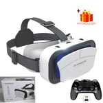 Lunettes De Réalité Virtuelle Vr,Appareils Viar,Lentilles De Casque 3d,Lunettes Intelligentes Pour Téléphone,Smartphones,Cellule Avec Visionneuse De Contrôleur - Type With Remote C