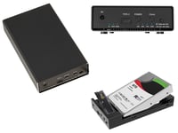 Boitier aluminium USB pour disque HDD SATA 2.5 3.5 et SSD M2 NVMe - Fonction CLONAGE - USB3.1 10G