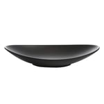 Hemoton 1pcs Sushi Boat Japanese Style Sashimi Tray Seafood Plate Sauce Container Dipping Bowl for Snack Dessert Seasoning (Size L Black)