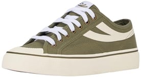 SUPERGA Unisex's 2750 Panatta 3.0 Oxford Flat, Green Sherwood White, 10.5 UK