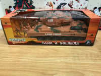 KandyToys Combat Mission Large Friction Tank and Soldiers