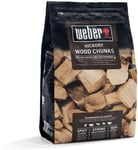 Weber Hickory Wood Chunks | 1.5kg Bag | BBQ Chips | Hardwood Cooking... 