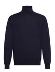 Polo Ralph Lauren Washable Wool Turtleneck Sweater Marinblå