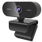 Dewanxin Webcam with Microphone, Full HD 1080P Streaming Webcam for PC,MAC, Laptop, with 360° Rotating Base, Plug and Play USB Camera for Youtube, Skype Video Calling, Conference, Gaming, Studying