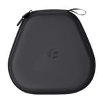Carrying Case for AirPods Max, Hard Travel Case Cover Storage Bag with Low Power Sleep Mode for AirPods Max, Premium PU Leather, Waterproof Shock-Proof and Portable (Black)
