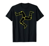 Isle of Man TT / Road Racing / Triskele black-yellow T-Shirt