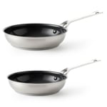 KitchenAid Frying Pan Set Stainless Steel Ceramic Non-Stick Induction (Open Box)