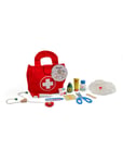Doctor Kit In A Bag, 11 Wooden Pieces Toys Role Play Kids Doctor Kit Multi/patterned Magni Toys