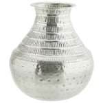 Madam Stoltz Hamret Vase Aluminium, Sølv Silver Aluminium