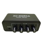 Multi-källa Rca Mixer Stereo Audio Reverberator 4 Ingång 2 Utmatning Audio Switch Switcher Driver Head