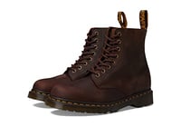 Dr. Martens Men's 1460 Pascal 8 Eye Boot Fashion, Chestnut Brown Waxed Full Grain Leather, 11 UK