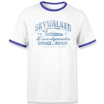 Star Wars Skywalker Landspeeder Repair Unisex Ringer T-Shirt - White/Navy - S