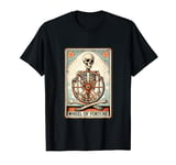 Tarot Card Wheel Of Fortune Halloween Skeleton Magic T-Shirt