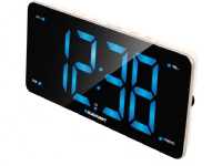 Blaupunkt CR15WH, Digital väckarklocka, Svart, Vit, FM, PLL, LCD, 7,62 cm (3), Batteri