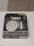 Bialetti 4 Cup Inox Filter Plate & 1 Gasket/Seal/Rubber Ring - Venus Musa Kitty