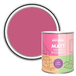 Rust-Oleum Pink Interior Wood Paint in Matt Finish - Raspberry Ripple 750ml