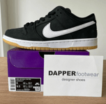 Nike SB Mens Dunk Low, Size 7 UK, Black Trainers CD2563 006