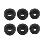 6Pcs Memory Foam EarBuds Replacement Compatible with Jabra Elite 75t 65t Black