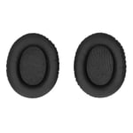 Coussinets d'oreille de remplacement pour casque d'&eacute;coute, couvre-oreilles pour KHX-HSCP HyperX Cloud II 2 (noir lisse)