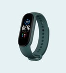 kemite For Xiaomi Band 5 CN Standard Version With Different Original Color Strap (Band 5+Dark Green Strap)