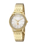 Roberto Cavalli RC5L037M0055 Womens Quartz Stainless Steel Silver & White MOP 5 ATM 32 mm Watch - Gold - One Size