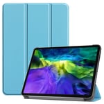 Apple iPad Pro 11" 2021 (3rd Gen) Tri-Fold PU Case LightBlue