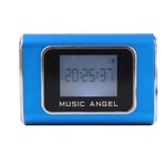 KIN Music Angel - Mini Enceinte Multimédia LCD MP3 Radio SD-TF (Bleu)