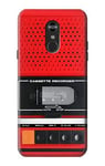 Red Cassette Recorder Graphic Case Cover For LG Q Stylo 4, LG Q Stylus