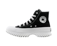 CONVERSE Women's Chuck Taylor All Star Lugged 2.0 Sneaker, Black/EGRET/White, 9 UK