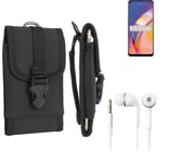 Holster for Oppo A94 + EARPHONES belt bag pouch sleeve case Outdoor Protective
