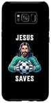 Coque pour Galaxy S8+ Jesus Soccer Football Christianisme Gardien de but Christ Church