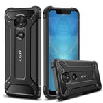 J&D Case Compatible for Motorola Moto G7 Play Case, Heavy Duty ArmorBox Dual Layer Shock proof Hybrid Protective Rugged Case for Moto G7 Play, Not for Moto G7/G7 Plus/G7 Power/G7 Supra