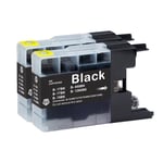 2 Black XL Ink Cartridges compatible with Brother MFC-J6510DW & MFC-J6710DW 