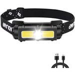 Kraftfull 1000 lumen pannlampa, uppladdningsbar LED-pannlampa