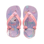 Havaianas Baby Peppa Pig, Tongues, Lilas Calme, Taille Fabricant : 19 (21 EU)