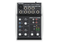 Behringer 502S - 5-kanals kompakt analog mixer med USB-gränssnitt speciellt utformad för podcasting, streaming och heminspelning