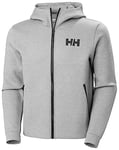Helly Hansen Mens Hydropower Ocean Full Zip Jacket 2.0, XL, Grey Melange