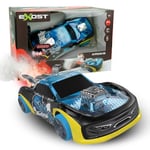 Exost 20628 Xmoke Vehicle with Real High Speed Stunt Remote Control 2HGhz | Black and Blue | Kids 5-14 Years | Uses Water Vapour to Create Safe Smoke Effect | Ultimate Best Ever RC Car, Colourful