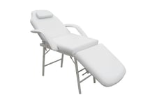 Be Basic Bärbar behandlingsstol konstläder 185x78x76 cm vit - Vit