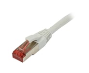 Patchkabel RJ45, CAT6 250Mhz, 3m grå, S-STP(S/FTP), LSZH, Synergy 21