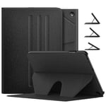 Dadanism Case for All-New Kindle Fire HD 8 Tablet(10th Generation 2020 Release) and Fire HD 8 Plus 2020 Release, Auto Wake/Sleep Slim Multi-Angles Stand Cover - Denim Charcoal Black