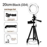 Suudada 10-Inch Multi-Function Tripod Led Selfie Ring Light For Live Broadcast/Makeup/Youtube Video Dimmable Beauty Ring Light With T-8Inch-Black