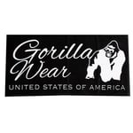 Gorilla Wear Classic Gym Towel Black/white